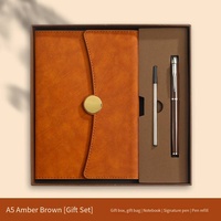 Ensemble cadeau de carnet et stylo en cuir PU de luxe personnalisé avec impression en relief, logo d'entreprise, promotionnel, économique, marque Fangda
