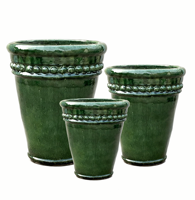 Kit de pot de fleurs en céramique, pot en terre cuite verni pour jardin extérieur, pot en argile pour plantes, pour la plantation