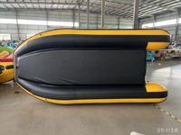 Perahu Karet Tiup YLS-340 PVC TPU, Perahu Ringan untuk Memancing, Dilengkapi Transom yang Dapat Dilepas, Cocok untuk Danau, Sungai, dan Rekreasi