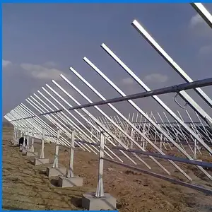 Zemin güneş montaj sistemi, c-çelik/güneş paneli braketi/PV montaj yapısı/fotovoltaik stentler