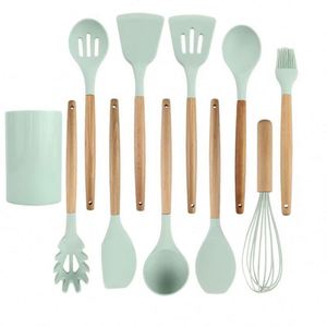 ชุดเครื่องครัวซิลิโคน ชุดเครื่องครัวไม้ ชุดเครื่องครัวแบบกำหนดเอง - Product Image 1