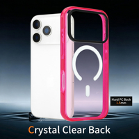 Coque de téléphone magnétique transparente en acrylique pour iPhone 18 Pro Max, protection intégrale antichoc pour iPhone 17, coque de téléphone personnalisée