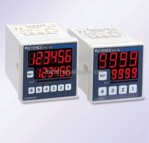 KEYENCE カウンター　RC-18 48-mm□ 4-digit 7-segment LED, One-stage Preset, AC Power
