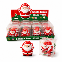 Jouets Squishy Père Noël en Gros, Balles Anti-Stress, Jouets à Presser pour Enfants et Adultes avec Boîte de Présentation