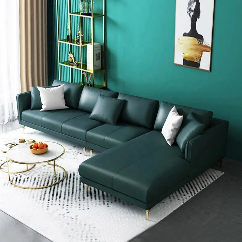 Moderno elegante conjunto de sofá seccional para área de estar