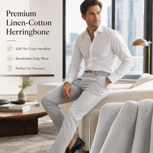 Tela de Mezcla de Lino y Algodón Personalizada de Fábrica CEDL, Telas para Ropa de <span class=keywords><strong>Hombre</strong></span>, Tela de Lino y Algodón para Prendas - Product Image 5