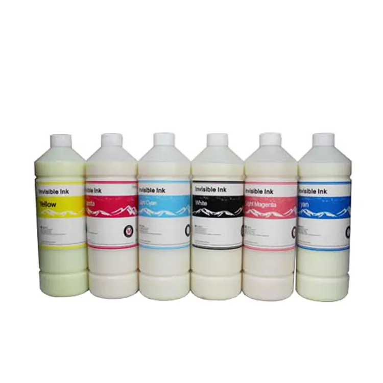 Tinta invisible Uv de alta calidad, 100ml, 500ml, 1000ml, para impresora de inyección Epson R330, T50, R230, 80W, L801, L805, L130, L1110
