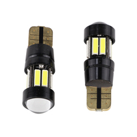 Ampoule LED Strobe Flash T10 W5W 7020 SMD Blanche 12V 150LM pour feux de position latéraux, dôme intérieur et éclairage de plaque d'immatriculation 194 168