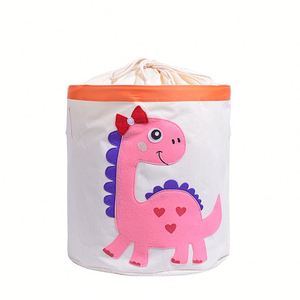Collapsible <b>Canvas</b> Storage Basket Toy Bin Organizer for Kids Playroom Clothes Children Books Stuffed <b>Animal</b> - Product Image 4