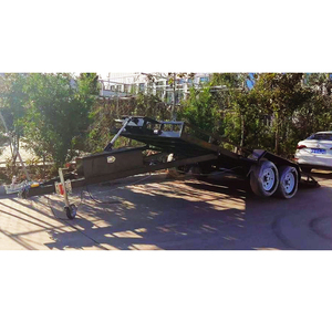 <b>Heavy</b> <b>Duty</b> Car Trailer Jack Lift with Rubber Wheel 20 ft 3 Ton tandem Car Trailer with Brake Car Trailering Along - Product Image 2