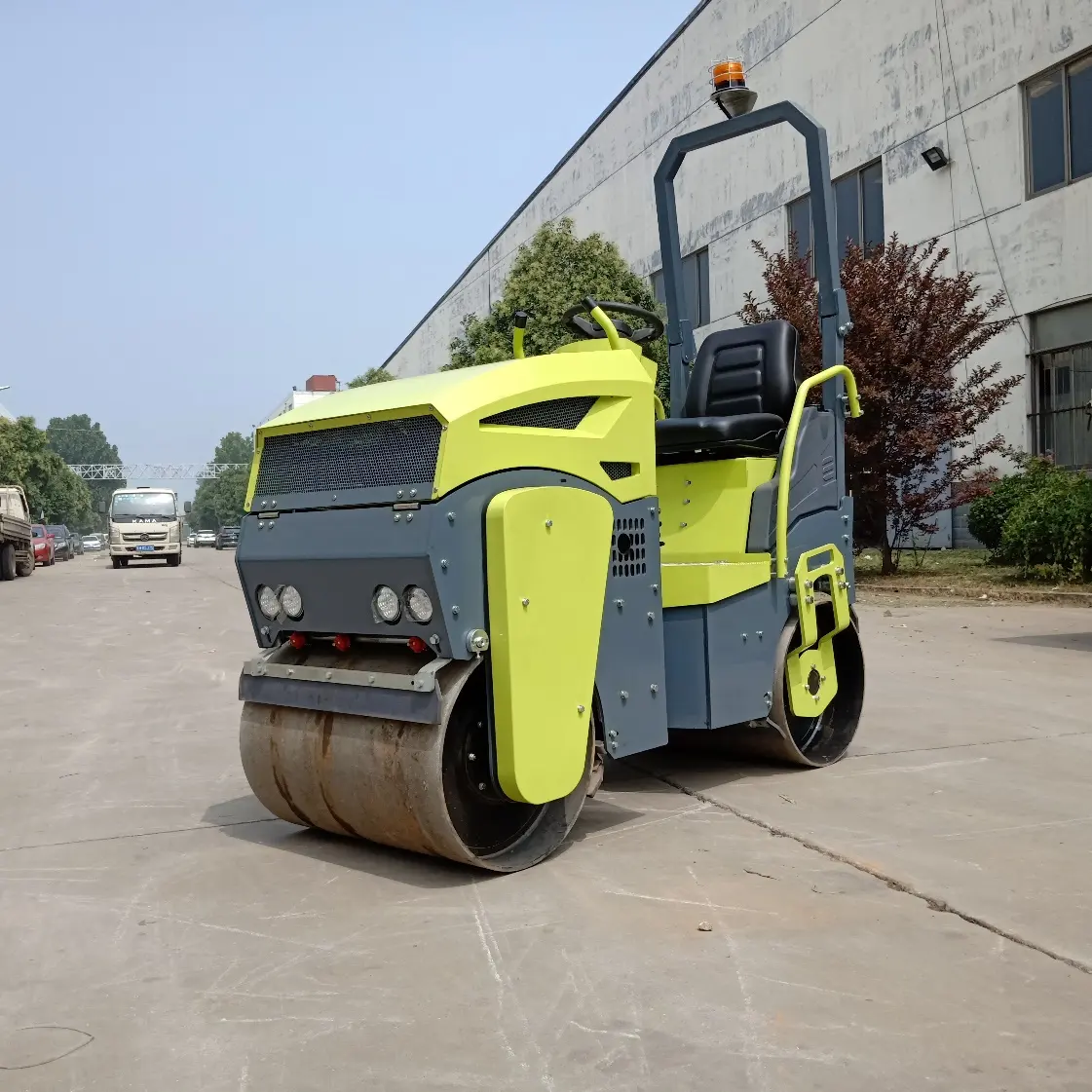 IKOM ST1000 1 Tonne Straßen walze Reifen walze für Straßen verdichter Doppelt rommel