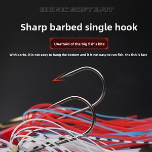 Leurre de pêche en haute mer WEIHE, spinner réfléchissant à longue portée avec jupe en caoutchouc, <span class=keywords><strong>jig</strong></span> de pêche pour bar et saumon - Product Image 2