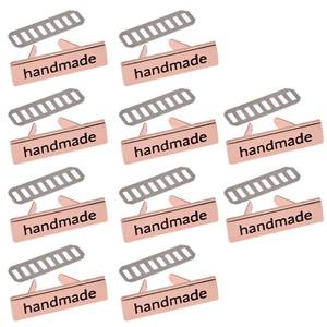 Kim Loại Handmade Nhãn Thẻ Cho Quần Áo May Hình Chữ Nhật Làm Bằng Tay <span class=keywords><strong>In</strong></span> DIY May Thủ Công Nhãn - Product Image 5