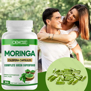 Oem/ODM 100% tinh khiết Moringa viên nang Vegan Hữu Cơ viên nang Moringa oleifera lá bột chiết xuất viên nang - Product Image 5