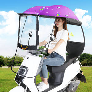 TX1026 Auvent de moto en vinyle d'extérieur, pare-vent, pare-soleil, <span class=keywords><strong>abri</strong></span> contre la pluie, pliable, parapluie pour vélo électrique - Product Image 5