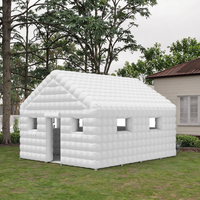 Maison gonflable Tente Disco Prix d'usine Coupe-vent Pvc Noir Mobile Portable Night Club Party Bar Pavilion pour événements en plein air