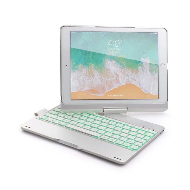 For ipad Pro 9.7 Air 2 Keyboard Case Wireless BT Keyboard Cover Light Backlit IPad Case with Keyboards
