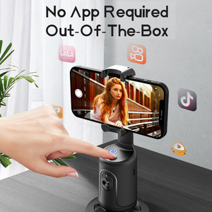 Nouveau mini stabilisateur <span class=keywords><strong>de</strong></span> cardan <span class=keywords><strong>de</strong></span> <span class=keywords><strong>suivi</strong></span> du visage, accessoires trépied pour téléphone, Rotation à 360 degrés, enregistrement Photo intelligent AI, Vlog et vidéo - Product Image 3