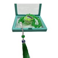 Tasbih numérique musulman, compteur de prières multicolore, perles de prière étanches avec boîte