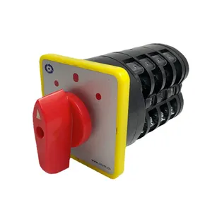 Interruptor de cámara LW5-16/4, 16A, 3 posiciones, doble potencia, Selector de cambio rotativo, salida, uso para Motor, dos cargas diferentes