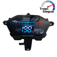 Untuk Honda Click 125 V2/v3 Click150 Versi LED Biru Es Speedometer Digital Lengkap Tachometer Digital LED