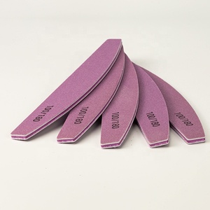 Toplu yıkanabilir dayanıklı mor profesyonel 100/180 özel tırnak törpüsü Logo 100 100 özel etiket OEM - Product Image 3