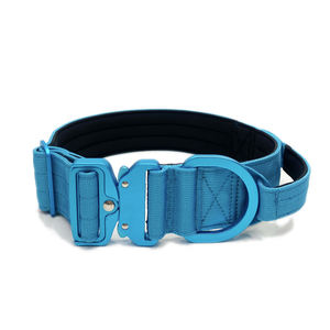 Yumuşak yastıklı ve saplı dayanıklı özel çakmak alüminyum Metal toka kişiselleştirilmiş yaka savaş naylon köpek tasması - Product Image 2