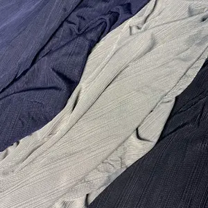 गर्म बिक्री 75d खिंचाव स्पैन्डेक्स के लिए Elastane पॉलिएस्टर टांगना धारी बुना हुआ कपड़े कपड़ा