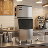 Machine à glaçons commerciale automatique avec bac de stockage, grande capacité, pour restaurant et bar