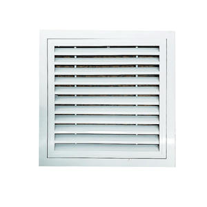 Kustom Modern tahan lama aluminium Aloi persegi kembali Ventilasi udara Mesh Louvered penutup pemanas AC Outlet pemasangan mudah - Product Image 1