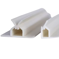 Profilé en PVC extrudé écologique pour rideaux, rails de portes ou supermarchés, avec services de découpe et de moulage sur mesure