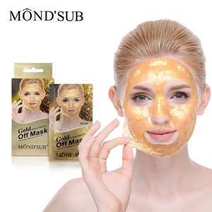 Gold star — <span class=keywords><strong>masque</strong></span> facial à paillettes, étiquette privée, de beauté, éliminateur de points noirs, à la mode - Product Image 3