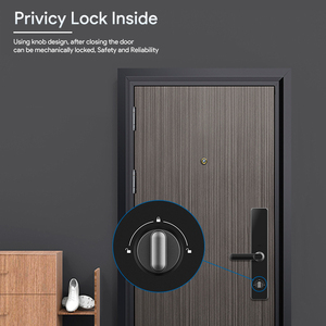 Serrure de porte intelligente Locstar à empreinte digitale biométrique avec sonnette, clavier numérique Wi-Fi Tuya, la plus vendue - Product Image 4