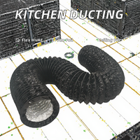 Conduite d'évacuation industrielle pour cuisine, flexible en PVC et feuille d'aluminium, pour systèmes CVC, solution de conception graphique économe en énergie