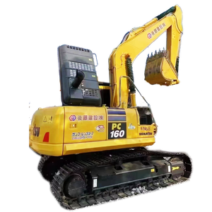 Excavatrice sur chenilles Komatsu PC160 |   Moteur de pelle hydraulique d'occasion de 16 tonnes, fabriqué au Japon | Pompe hydraulique Kawasaki - Product Image 1