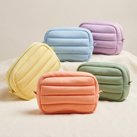 Bolsa de Maquillaje Acolchada de Neopreno con Burbujas Suaves y Color Personalizado