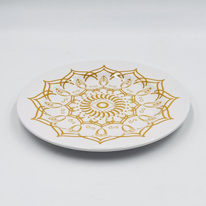 Collection de <span class=keywords><strong>vaisselle</strong></span> en mélamine <span class=keywords><strong>Mandala</strong></span> Art, assiettes, bols et tasses décoratifs à motifs dorés - Product Image 6