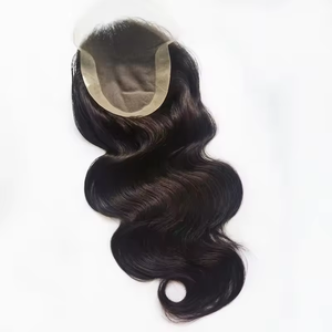 Perruque toupet pour <span class=keywords><strong>femme</strong></span> en cheveux humains Remy, tissée à la main, à clipser, naturelle, indienne, pour blond, lisse soyeux, 100% cheveux humains - Product Image 6