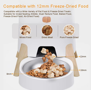 OEM 5L Automatic Pet Feeder Smart Dog Cat Food Dispenser WiFi Enabled Dual Stainless Steel Bowls with Time Settiming - Product Image 5