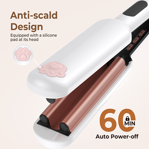 <span class=keywords><strong>Fer</strong></span> à lisser UKLISS 55W PTC pour boucles ondulées, température réglable, pour des cheveux sains et lisses à haute température, idéal pour la maison et les salons - Product Image 6