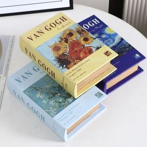 Mystic Arts Decorative Storage <b>Box</b> Fake <b>Book</b> Van Gogh Design Paper Material Home Office Desk Organizer Gift Idea - Product Image 3