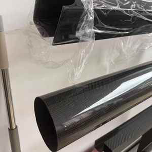 Poutre d'équipement mécanique de grande taille, légère et haute résistance, en fibre de carbone composite à armure sergé 3K, dimensions personnalisables - Product Image 2