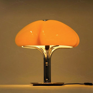 Bauhaus Vintage Glass Table Lamp Mushroom-Style Girl's Room Desktop Lamp for Bedrooms & Offices Popular <b>Decorative</b> Bedside Lamp - Product Image 5