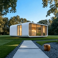 Casa Contenedor de Acero Tipo Cabaña Apple, Cápsula de Lujo Impermeable, Espacio de Vivienda Prefabricado para Tiendas y Resorts