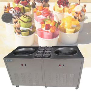Mesa de piedra fría de Nepal Industrial para máquina para freír rollos de <span class=keywords><strong>helado</strong></span>, mejor <span class=keywords><strong>precio</strong></span>, nuevo acero inoxidable para yogur, nueces, frutas, leche - Product Image 3