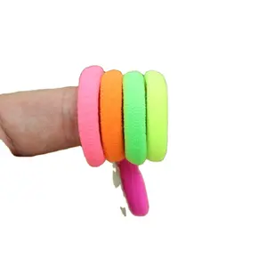 Cute Hair Accessories In Bags Hair Ties For Kids Colored Ring Kids Elastic Hair Ties Children's Basic Rubber Band