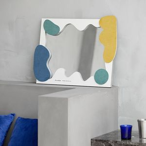 Abstract Irregular Framed Wall Art Off <b>White</b> Scandinavian Style Home Decor <b>Hanging</b> Item Single Piece Package - Product Image 3