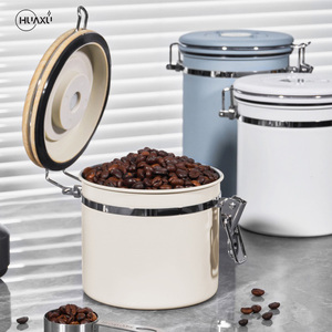 Outil Baristal Accessoires à expresso personnalisés FDA LFGB 1,2L 1,5L 1,8L Récipient de stockage de grains de café hermétique avec cuillère - Product Image 1