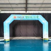 Arco Inflable Personalizado Resistente al Agua, Fácil de Instalar, para Caminatas Benéficas, de 4m-12m, de Tela Oxford, Punto de Salida para Eventos de Bienestar Público