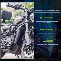 Untuk Sepeda Motor Chunfeng 550CL-C Tas Samping Khusus Pelindung Sandaran Aksesoris Modifikasi Satu Paket Kanvas Kulit Karbon